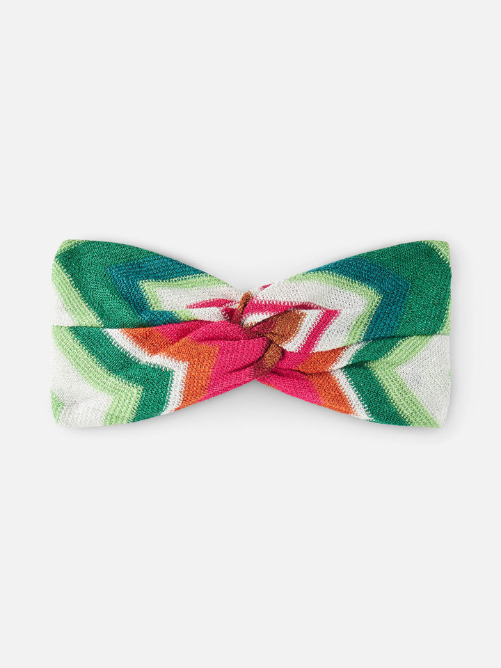 Woman multicolor chevron hairband - MC2 Saint Barth