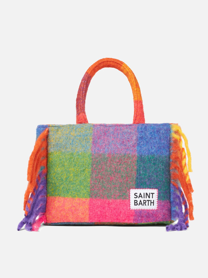 Mc2 Saint Barth Borsa Colette coperta con stampa check