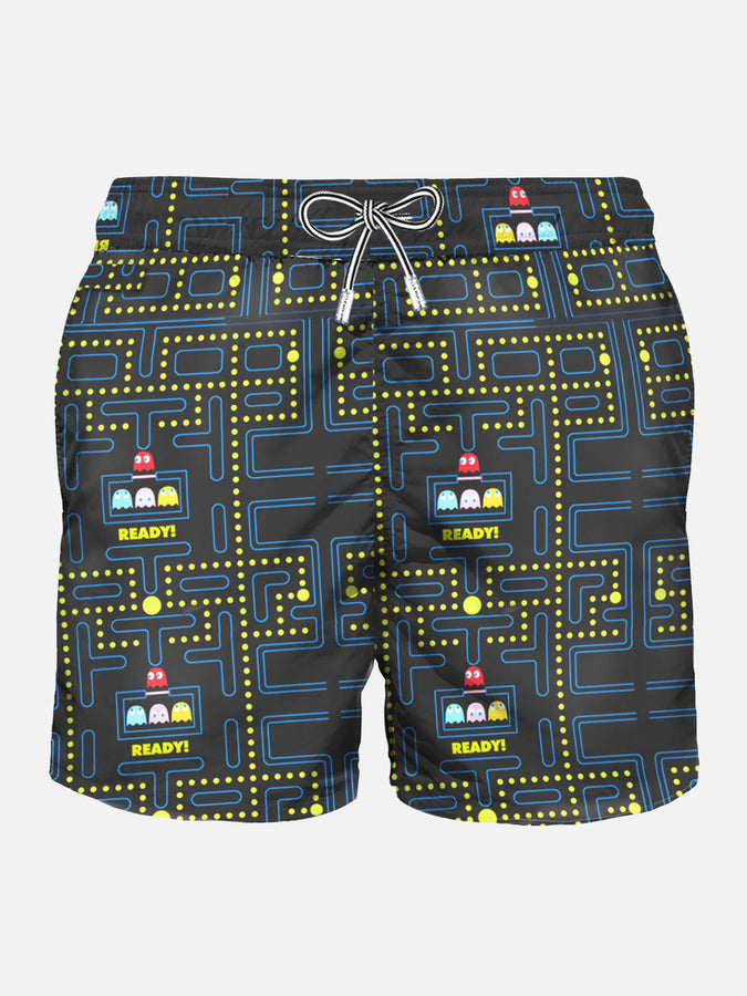 Mc2 Saint Barth Costume da bagno da uomo con stampa Pac-Man