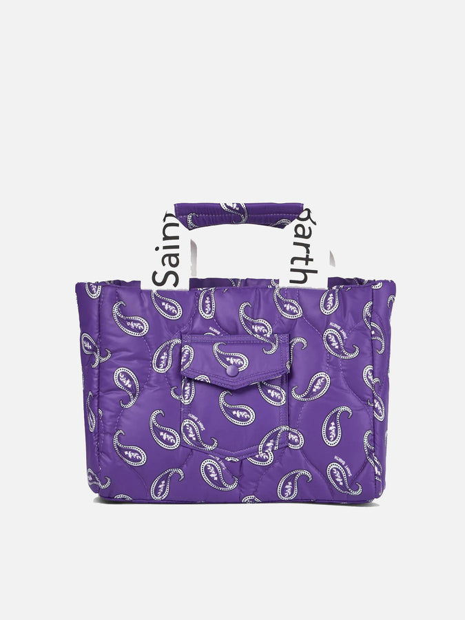 Mc2 Saint Barth Borsa a mano imbottita con stampa paisley