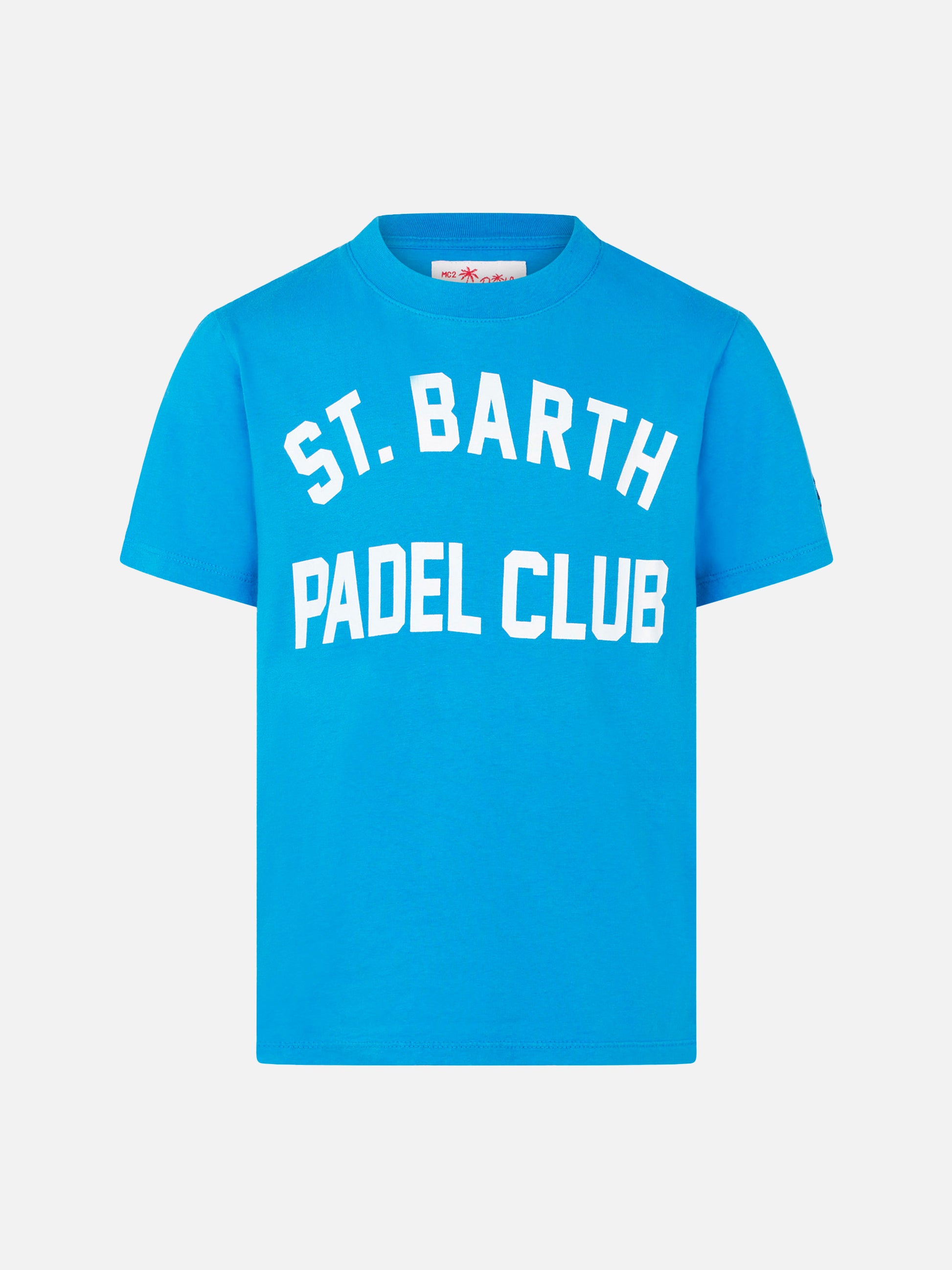 Boy cotton t-shirt with print - MC2 Saint Barth