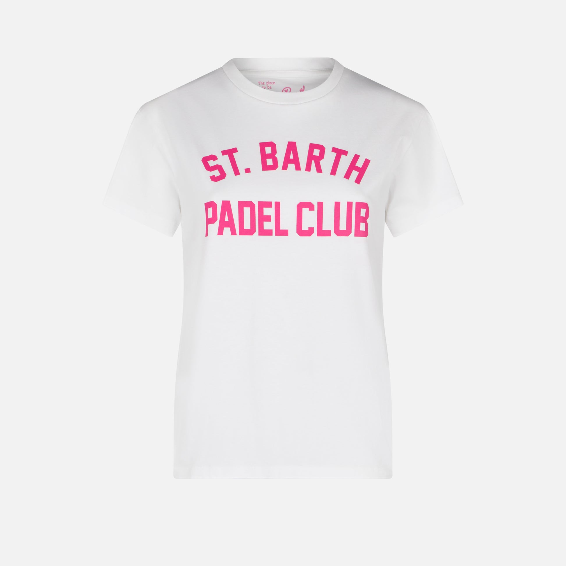 Woman cotton t-shirt with St. Barth Padel Club print - MC2 Saint Barth
