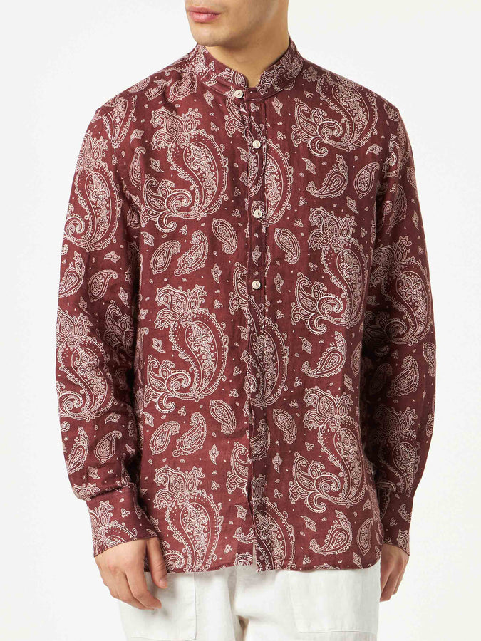 Mc2 Saint Barth Camicia da uomo con stampa paisley