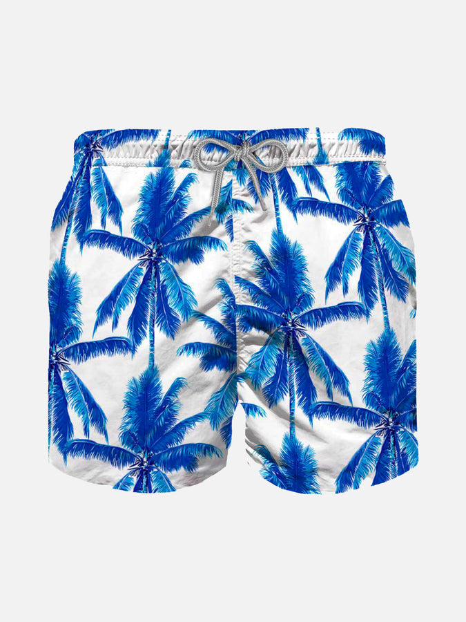 Mc2 Saint Barth Costume da bagno da bambino con stampa palme