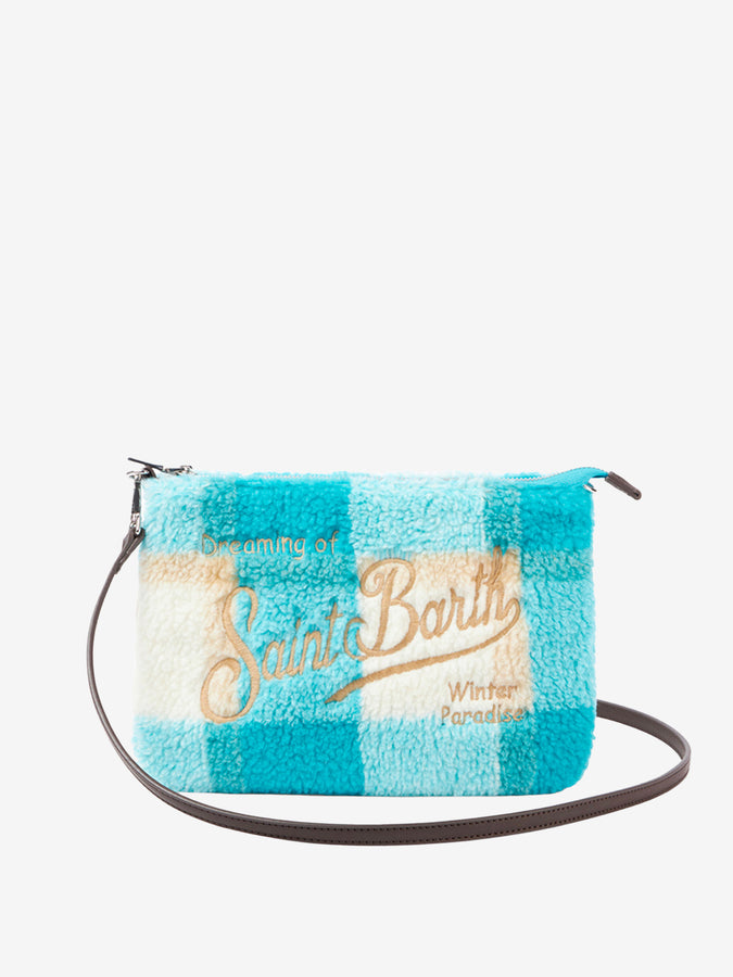 Mc2 Saint Barth Pouch a tracolla Parisienne in lana con stampa check