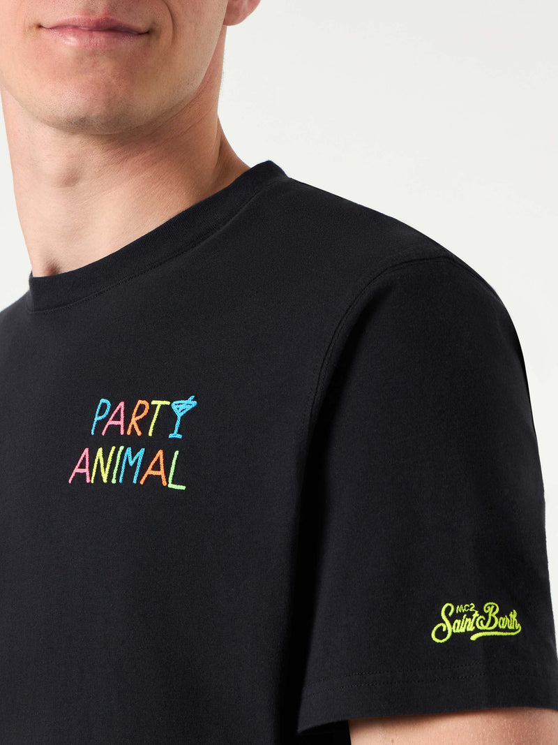 T-shirt da uomo con ricamo PARTY ANIMAL | EDIZIONE SPECIALE DI NIKI DJ