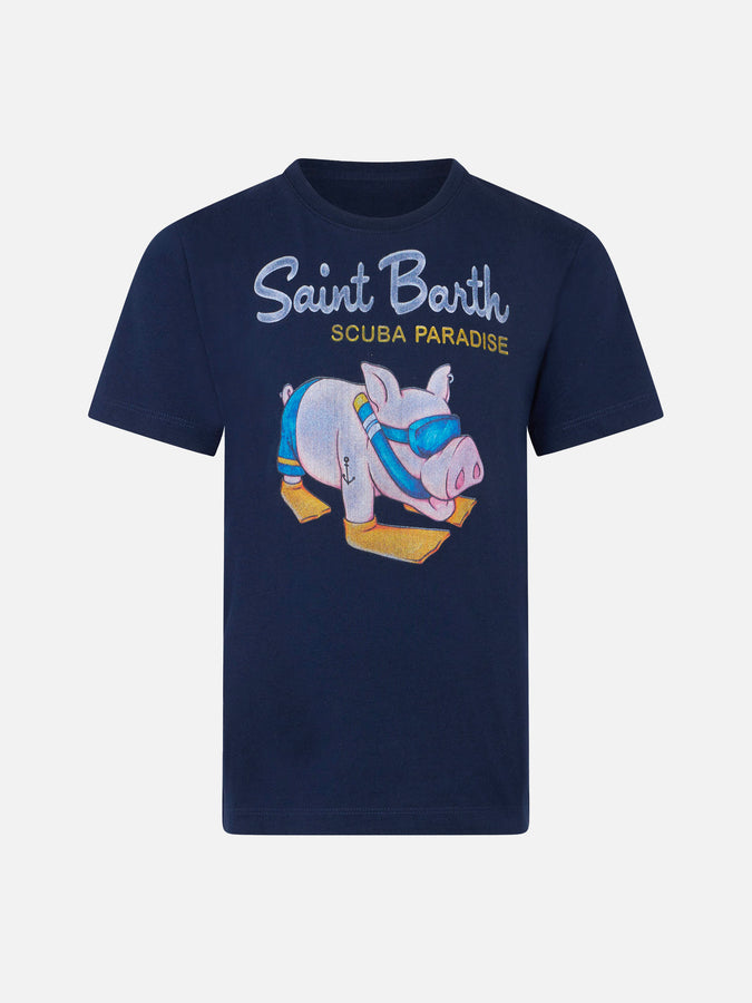 Mc2 Saint Barth T-shirt da bambino Piggy sub