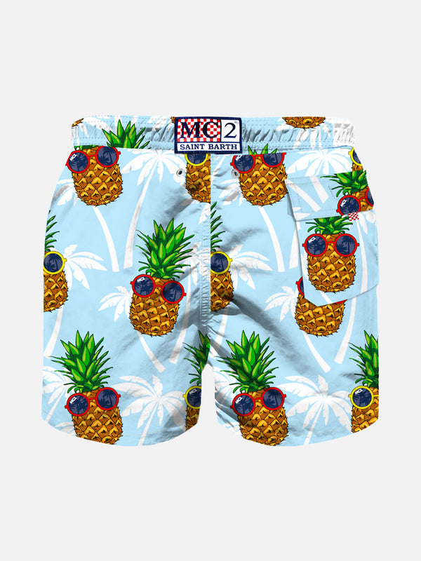 Pineapple print boy swim  shorts