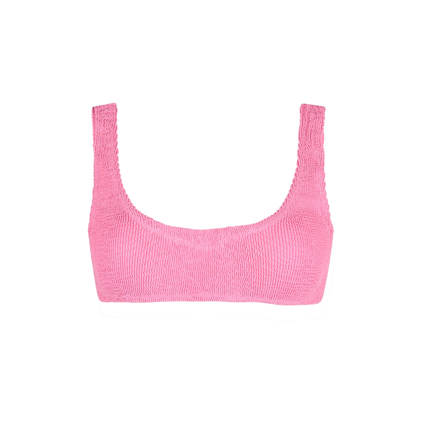 Naima crinkle classico top a bralette rosa
