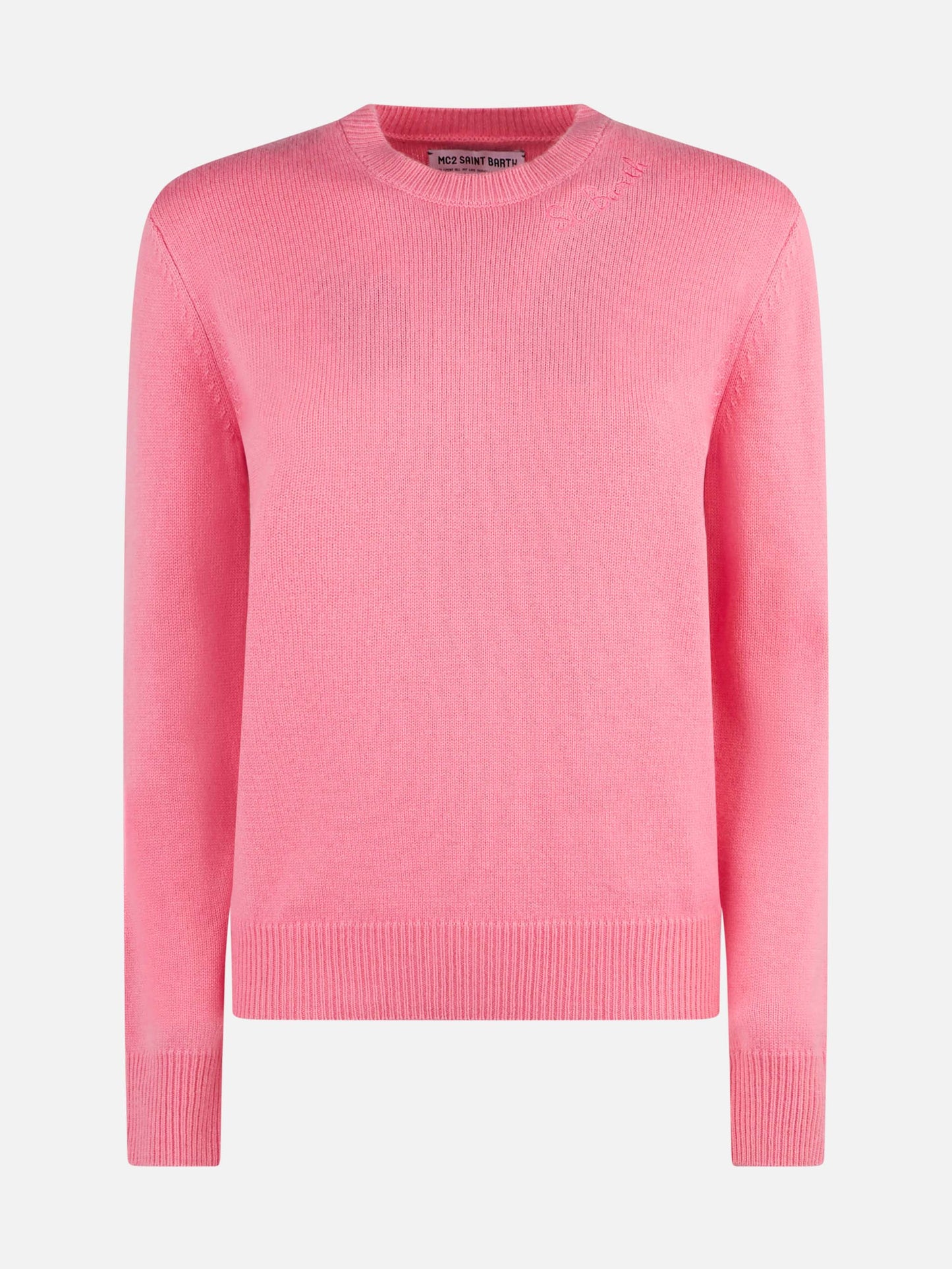 Woman pink cashmere blend sweater New Queen - MC2 Saint Barth