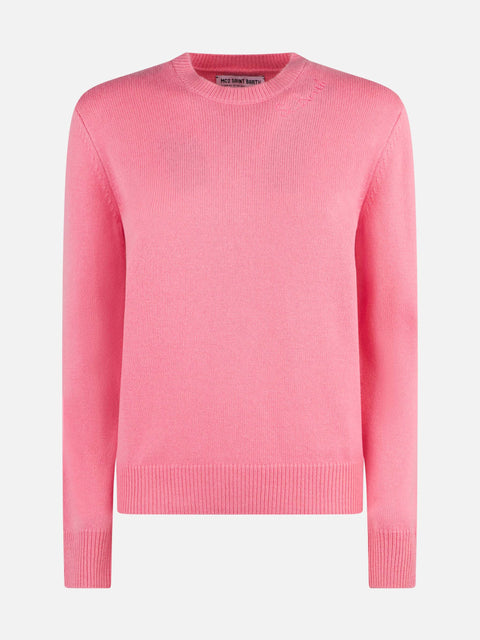 Woman pink cashmere blend sweater New Queen - MC2 Saint Barth
