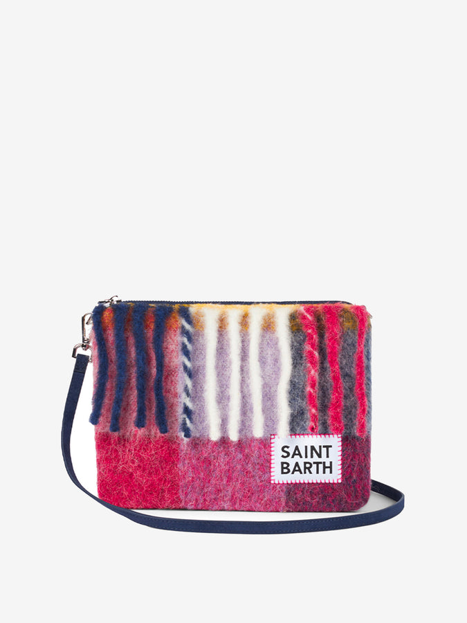 Mc2 Saint Barth Pouch coperta a tracolla Parisienne con sfumature rosa e grigie