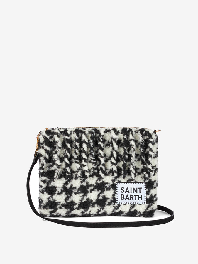 Mc2 Saint Barth Pouch coperta a tracolla Parisienne con fantasia pied-de-poule