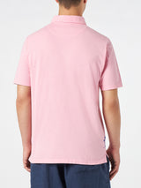 Poloshirt aus rosa effetto sfumato-Jersey