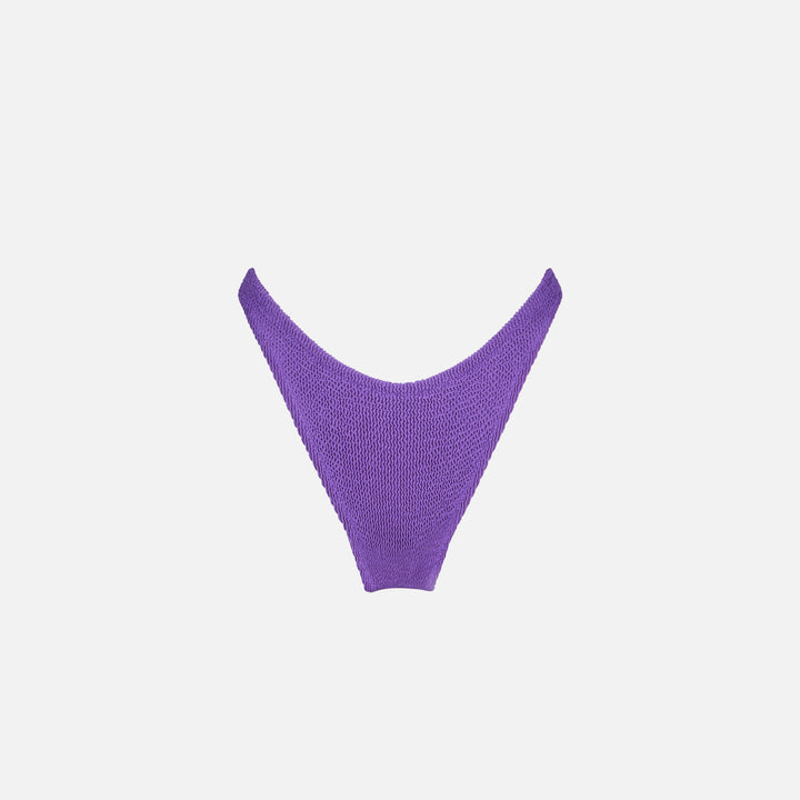 Bikini brassière froissé violet pour femme 