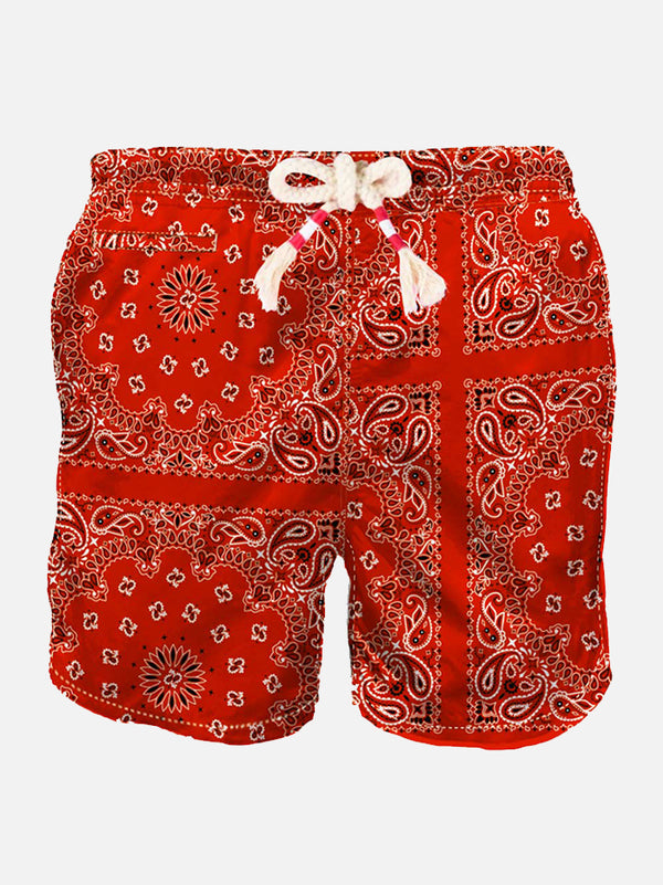 Rote Herren-Badeshorts