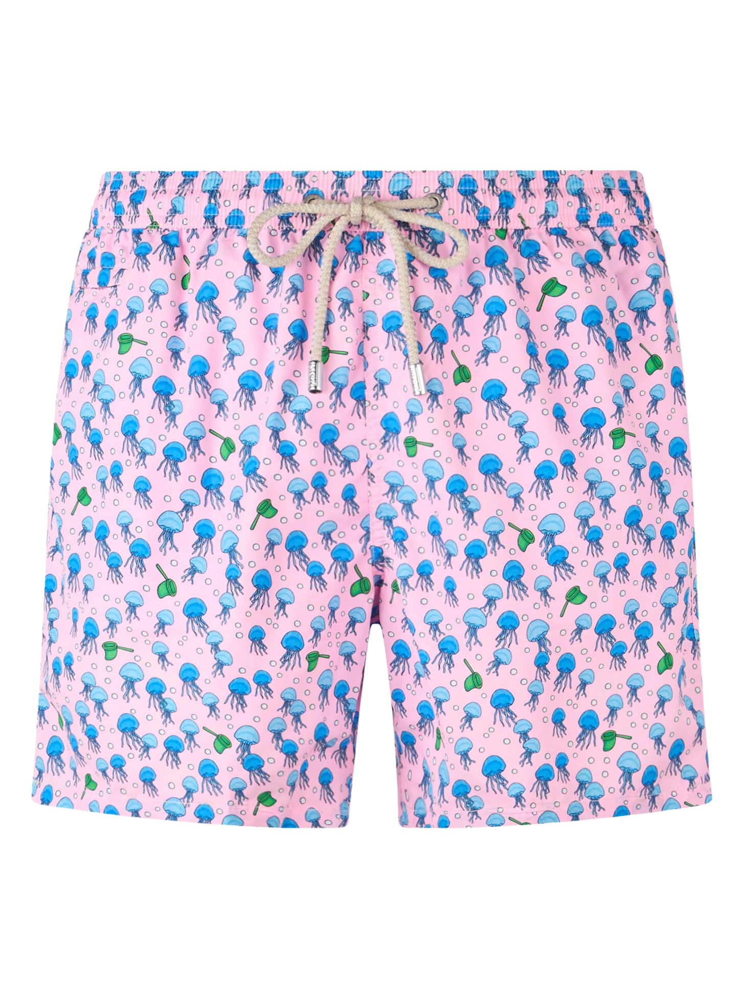 Man lightweight fabric swim-shorts Lighting Micro Fantasy with jellyfishes print - MC2 Saint Barth
