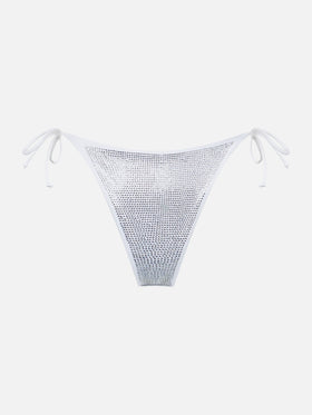 Woman swim briefs with silver rhinestones - MC2 Saint Barth