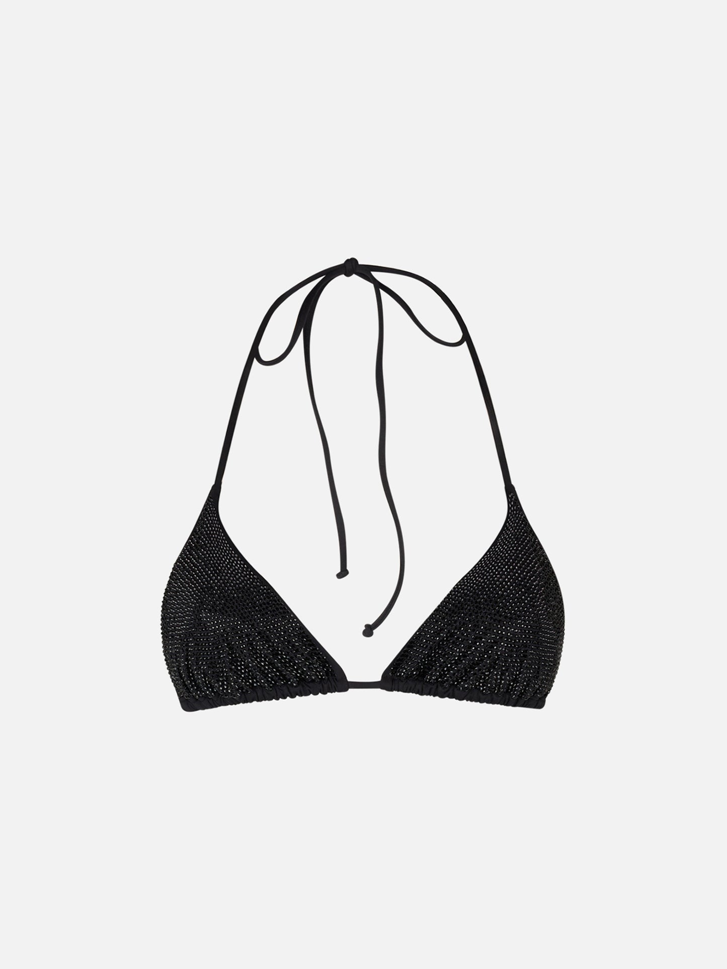 Woman triangle top swimsuit with black strass - MC2 Saint Barth