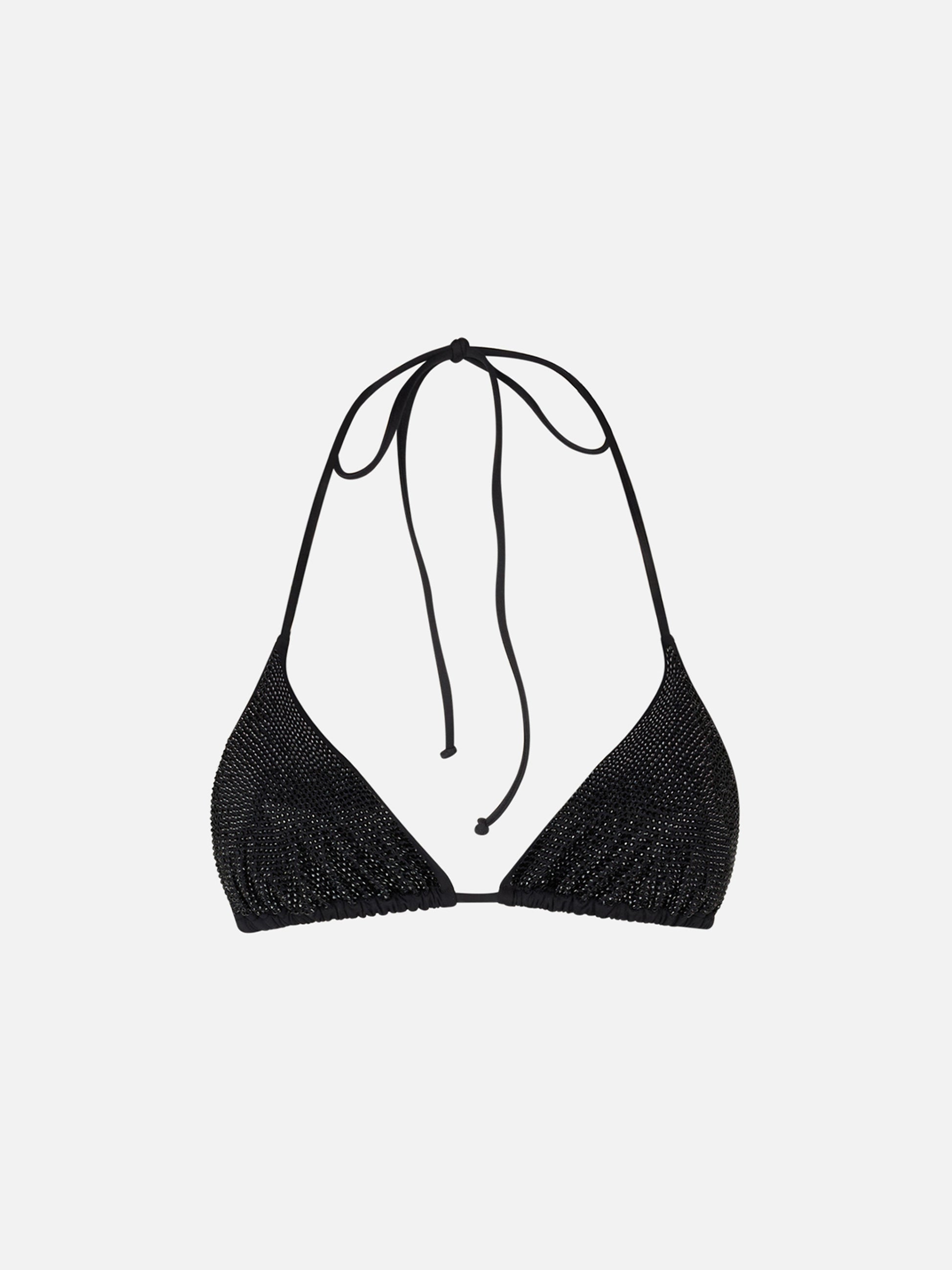 Woman triangle top swimsuit with black strass - MC2 Saint Barth
