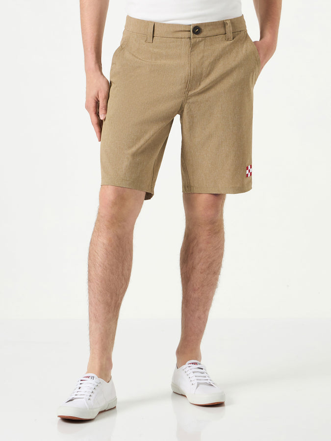 Mc2 Saint Barth Bermuda da uomo in tessuto ripstop beige