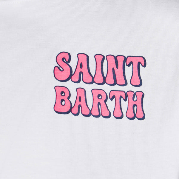 Baumwoll-T-Shirt für Jungen mit St. Barth Island-Aufdruck
