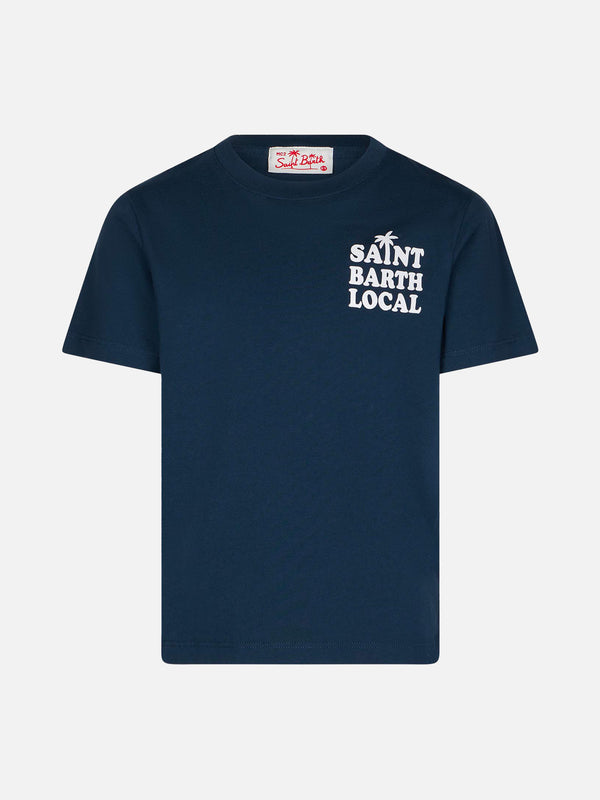 Baumwoll-T-Shirt für Jungen mit Saint Barth Local-Aufdruck