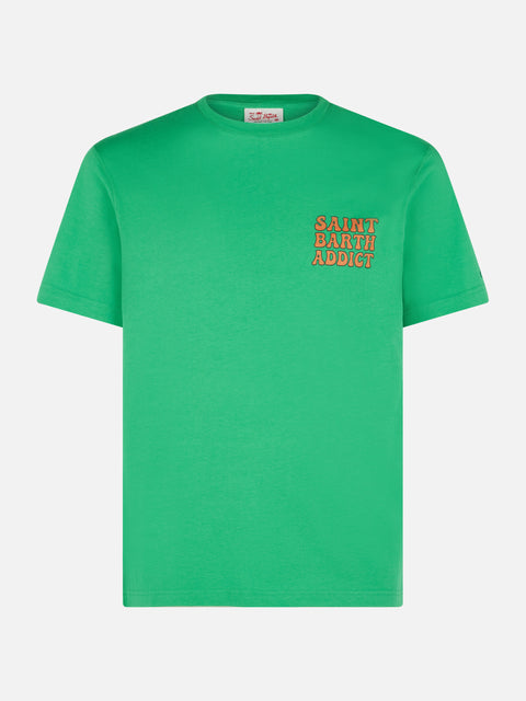 Man cotton t-shirt with Cuba Libre addicted print - MC2 Saint Barth