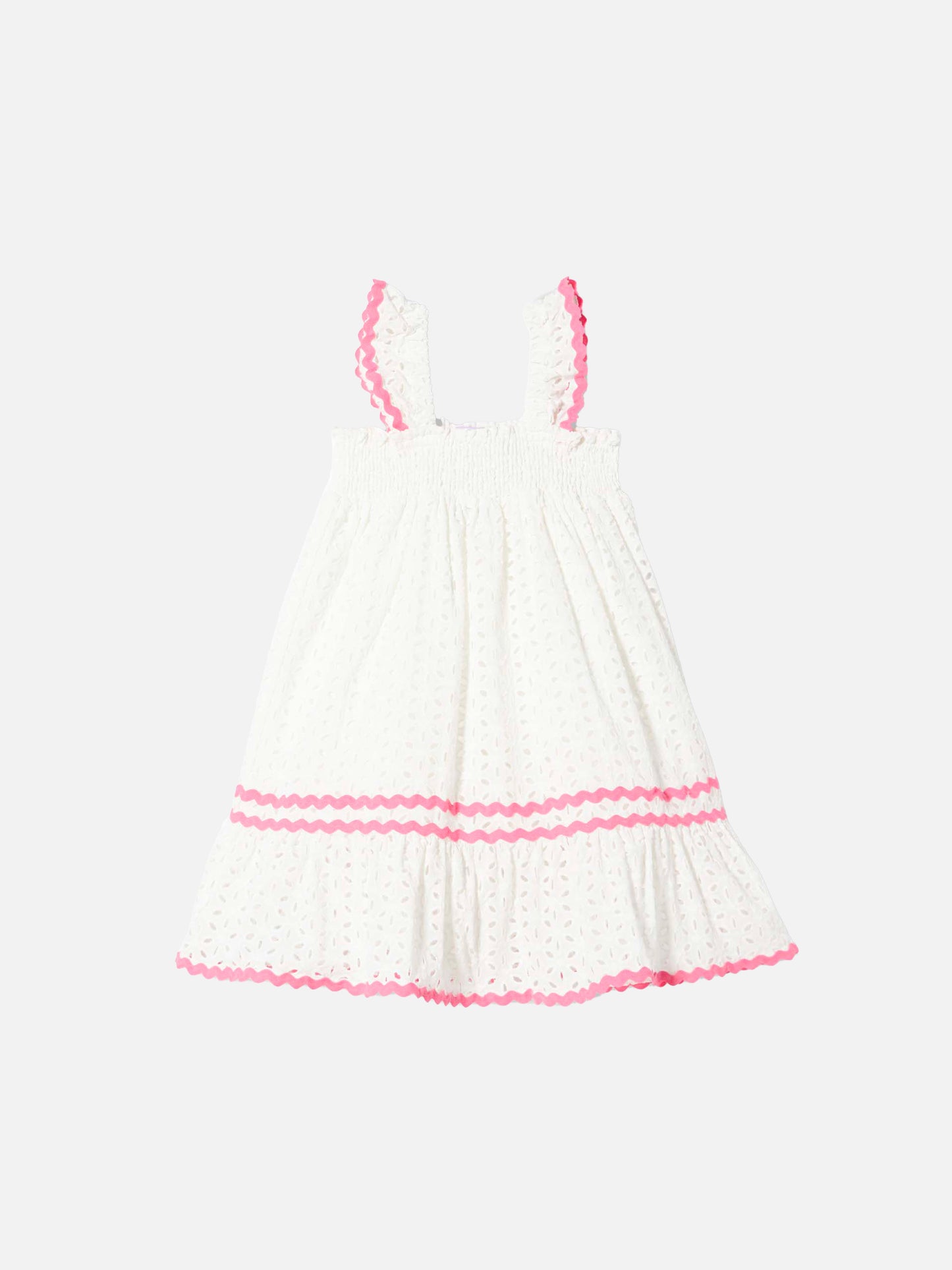 Girl white sangallo dress - MC2 Saint Barth