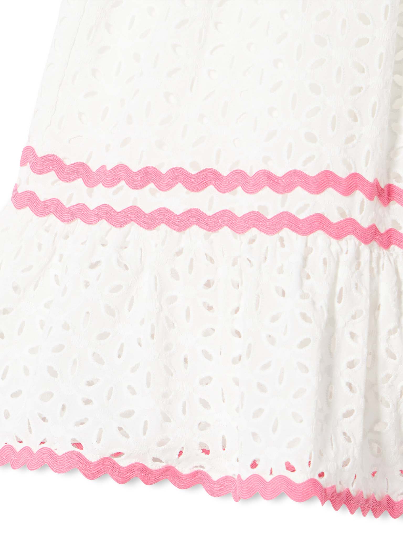 Girl white sangallo dress - MC2 Saint Barth