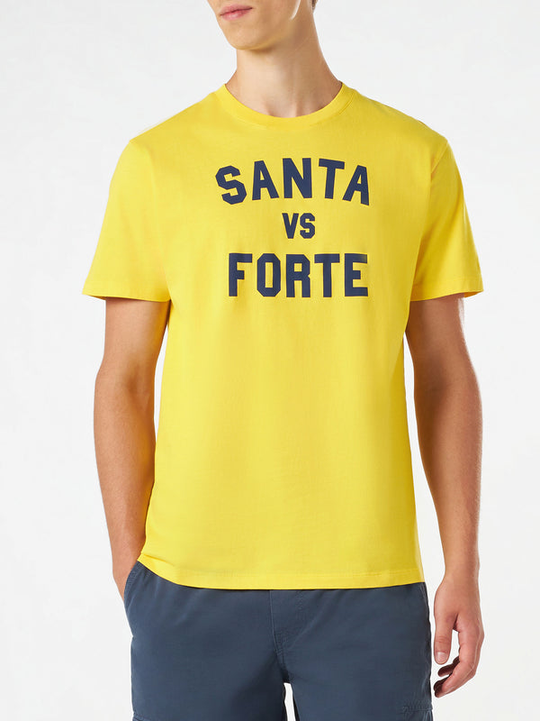 T-shirt da uomo con stampa Santa vs Forte