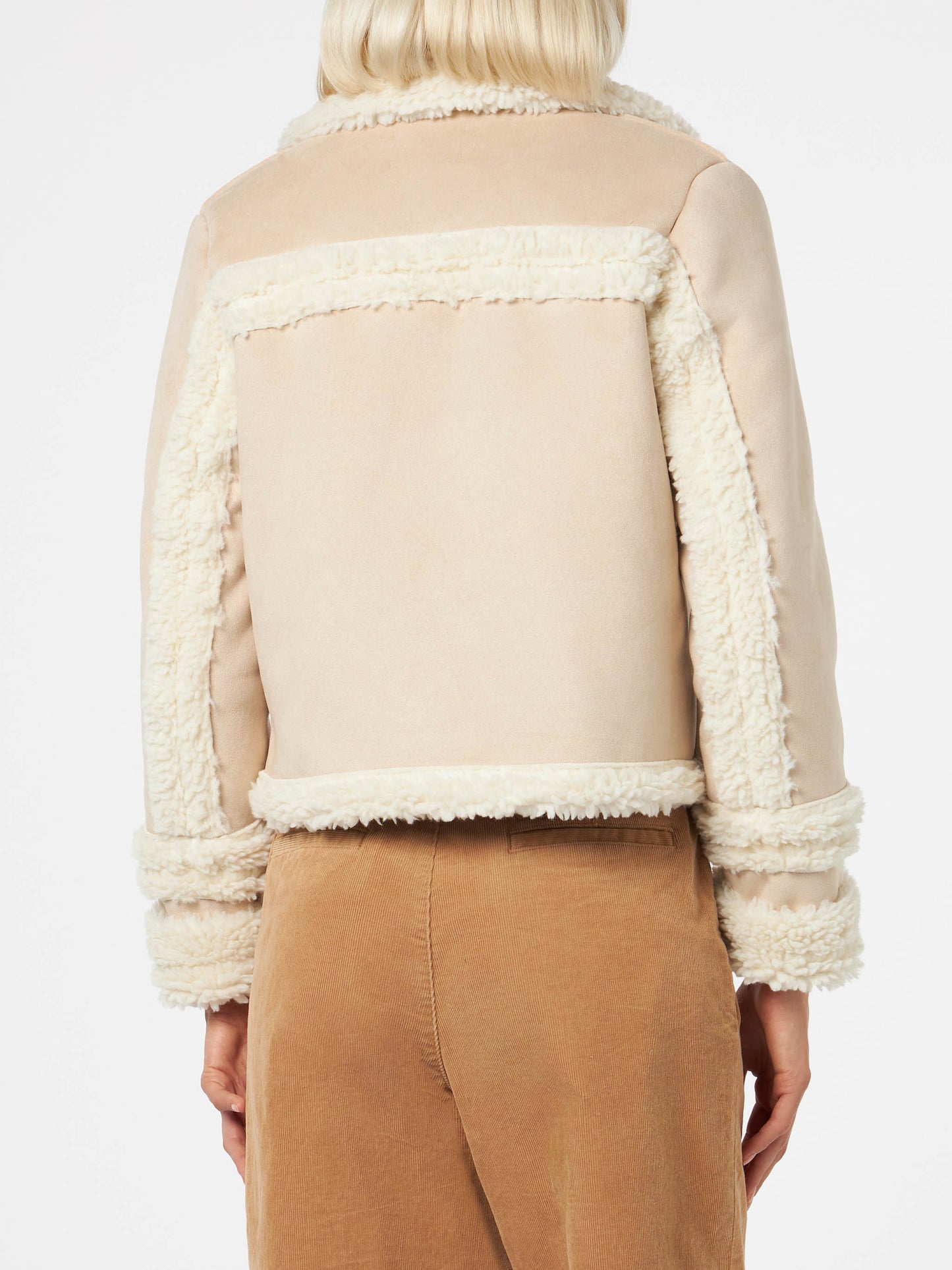 Woman short shearling-like jacket - MC2 Saint Barth