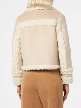Woman short shearling-like jacket - MC2 Saint Barth