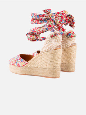 Espadrillas with high wedge and ankle lace - MC2 Saint Barth