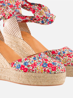 Espadrillas with high wedge and ankle lace - MC2 Saint Barth