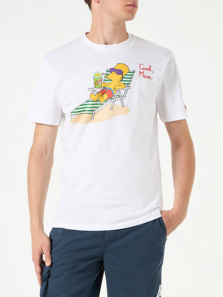 Man cotton t-shirt with Cool Man Bart embroidery | THE SIMPSONS SPECIAL EDITION