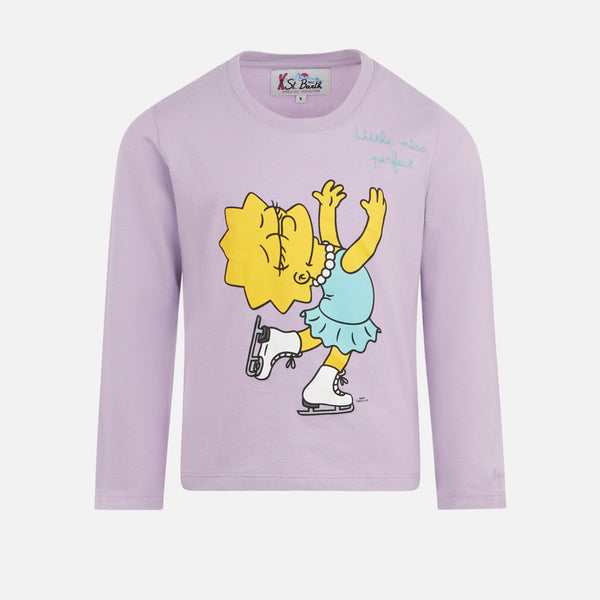 Mädchen-T-Shirt aus schwerer Baumwolle mit Lisa-Simpson-Aufdruck | DIE SIMPSON-SONDERAUSGABE