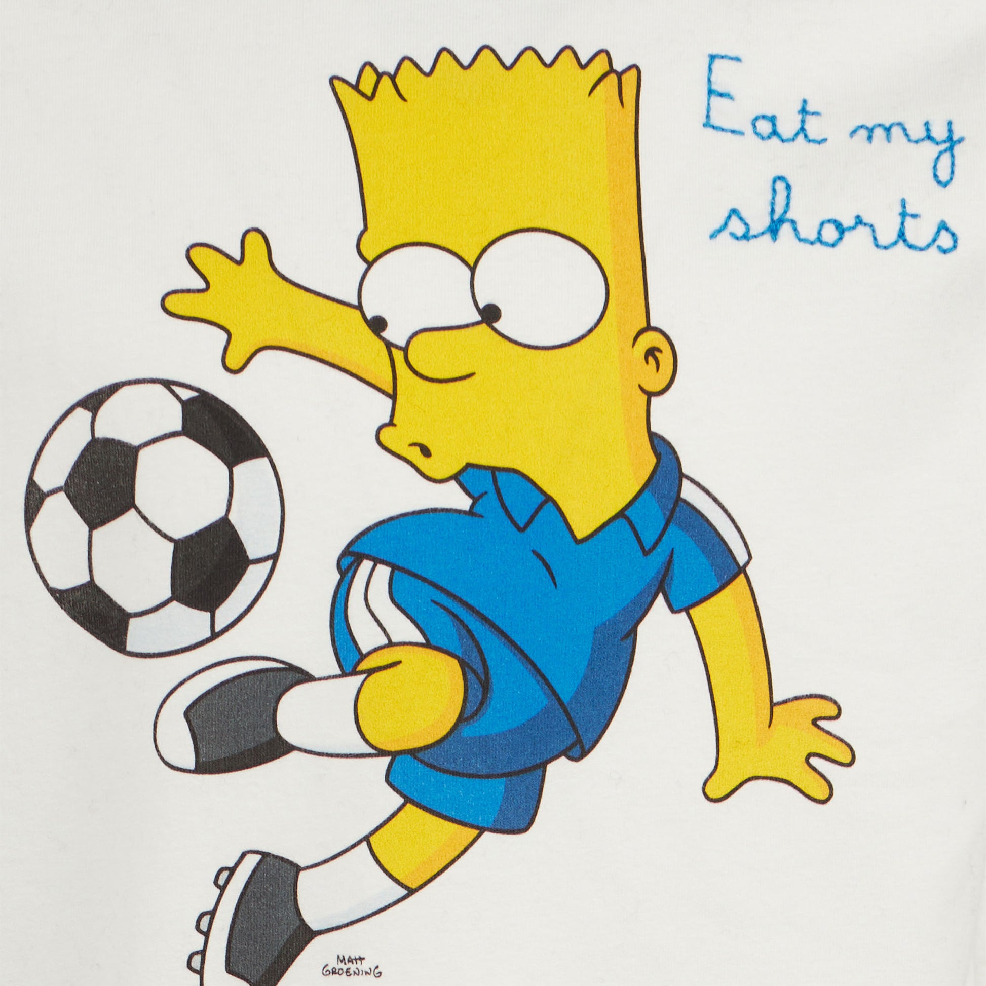 Boy heavy cotton t-shirt with Bart soccer print | THE SIMPSONS SPECIAL EDITION - MC2 Saint Barth