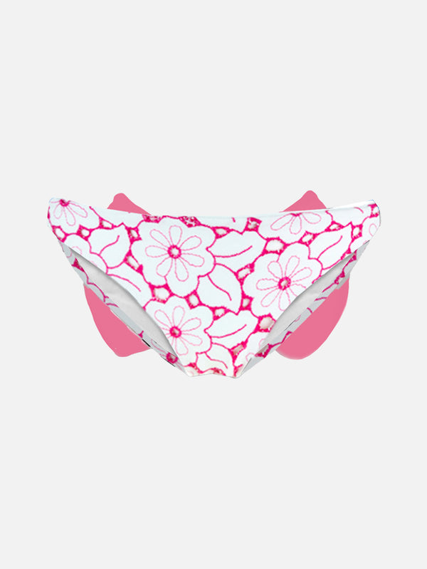 Girl swim briefs with bow