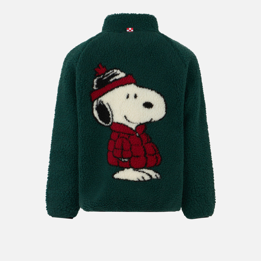 Mc2 Saint Barth Giacca sherpa da bambino con stampa Snoopy | EDIZIONE SPECIALE SNOOPY PEANUTS™