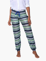 Multicolor bluette chevron knitted pants