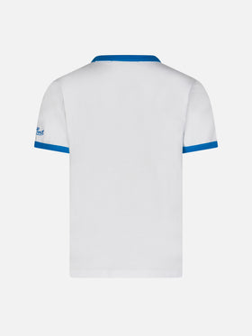 Kid white cotton t-shirt with Spiderman front print | MARVEL SPECIAL EDITION - MC2 Saint Barth