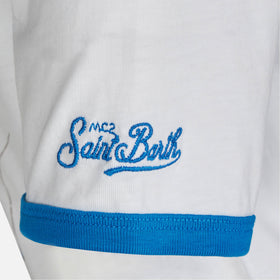 Kid white cotton t-shirt with Spiderman front print | MARVEL SPECIAL EDITION - MC2 Saint Barth