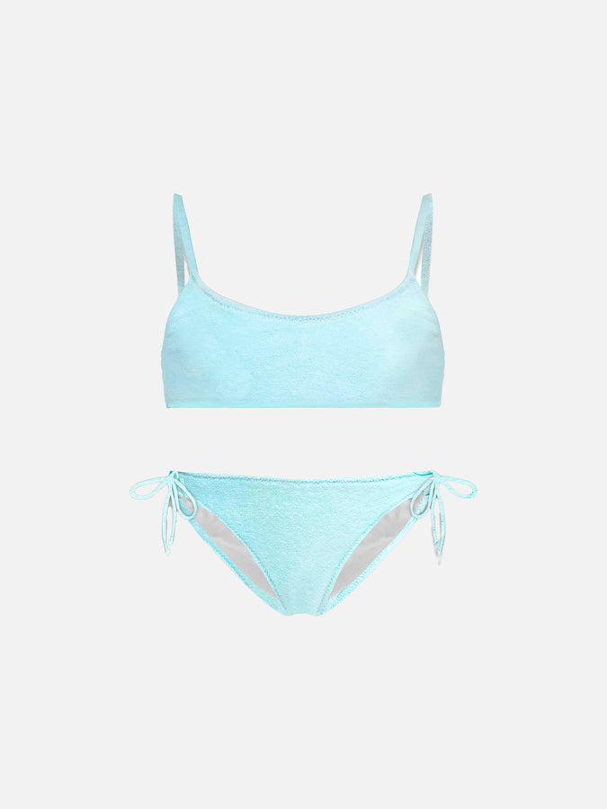 Mc2 Saint Barth Bikini da bambina a bralette in spugna