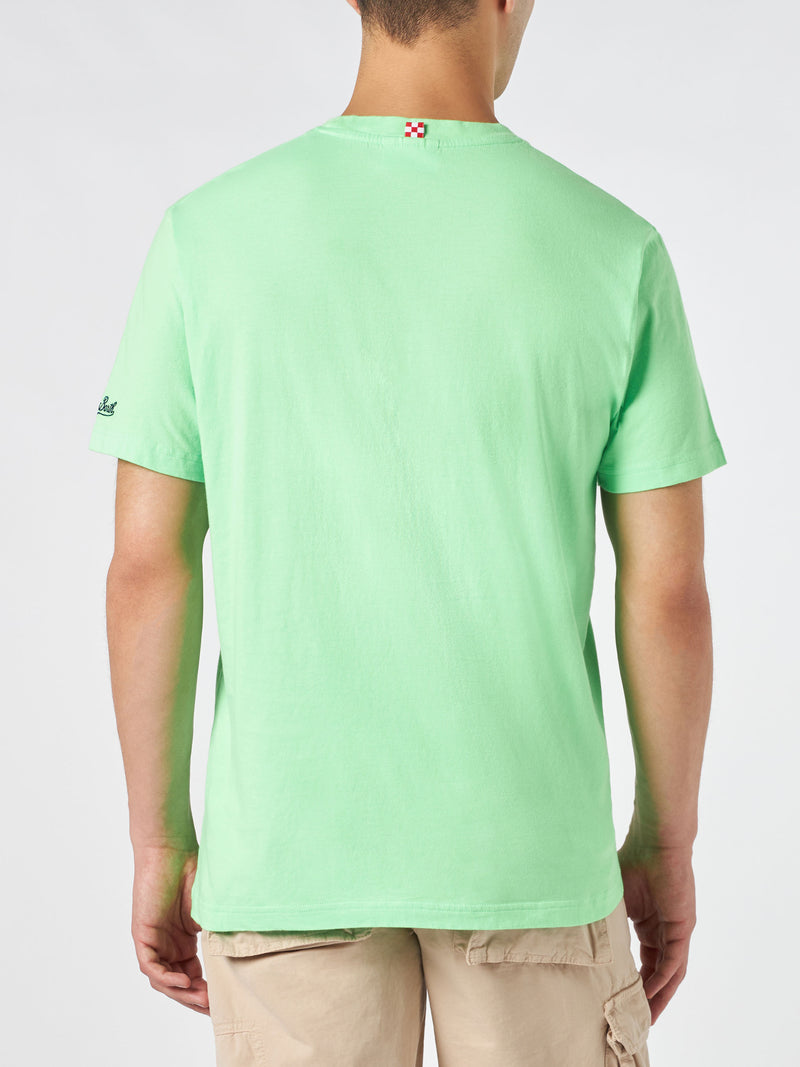 T-shirt da uomo in cotone con stampa Spritz