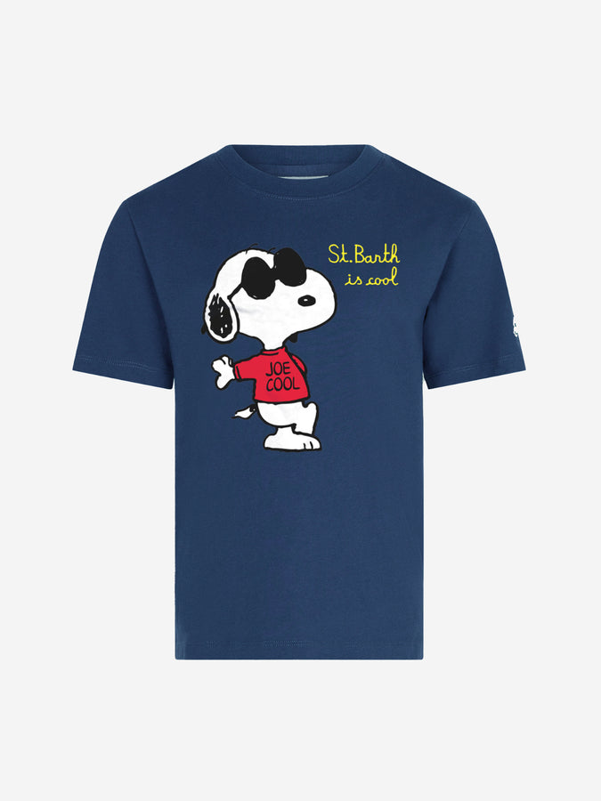 Mc2 Saint Barth T-shirt da bambino blu navy con stampa Snoopy | SNOOPY - EDIZIONE SPECIALE PEANUTS™