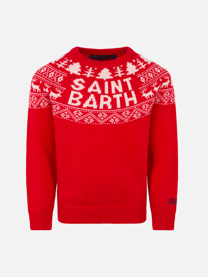 Saint Barth Norwegian print boy sweater - MC2 Saint Barth