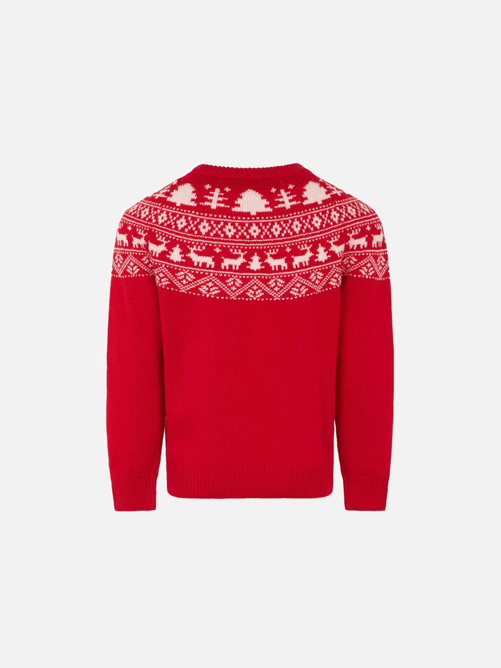 Saint Barth Norwegian print boy sweater - MC2 Saint Barth