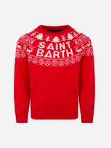 Saint Barth Norwegian print boy sweater
