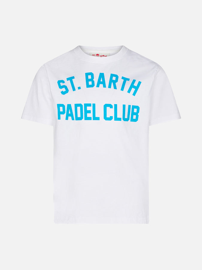 Mc2 Saint Barth T-shirt da bambino in cotone con stampa St. Barth Padel Club